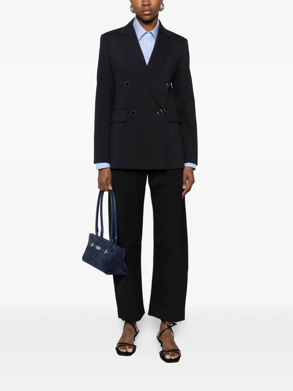  Max Mara Mstriviera Double-breasted Jacket - Blue 