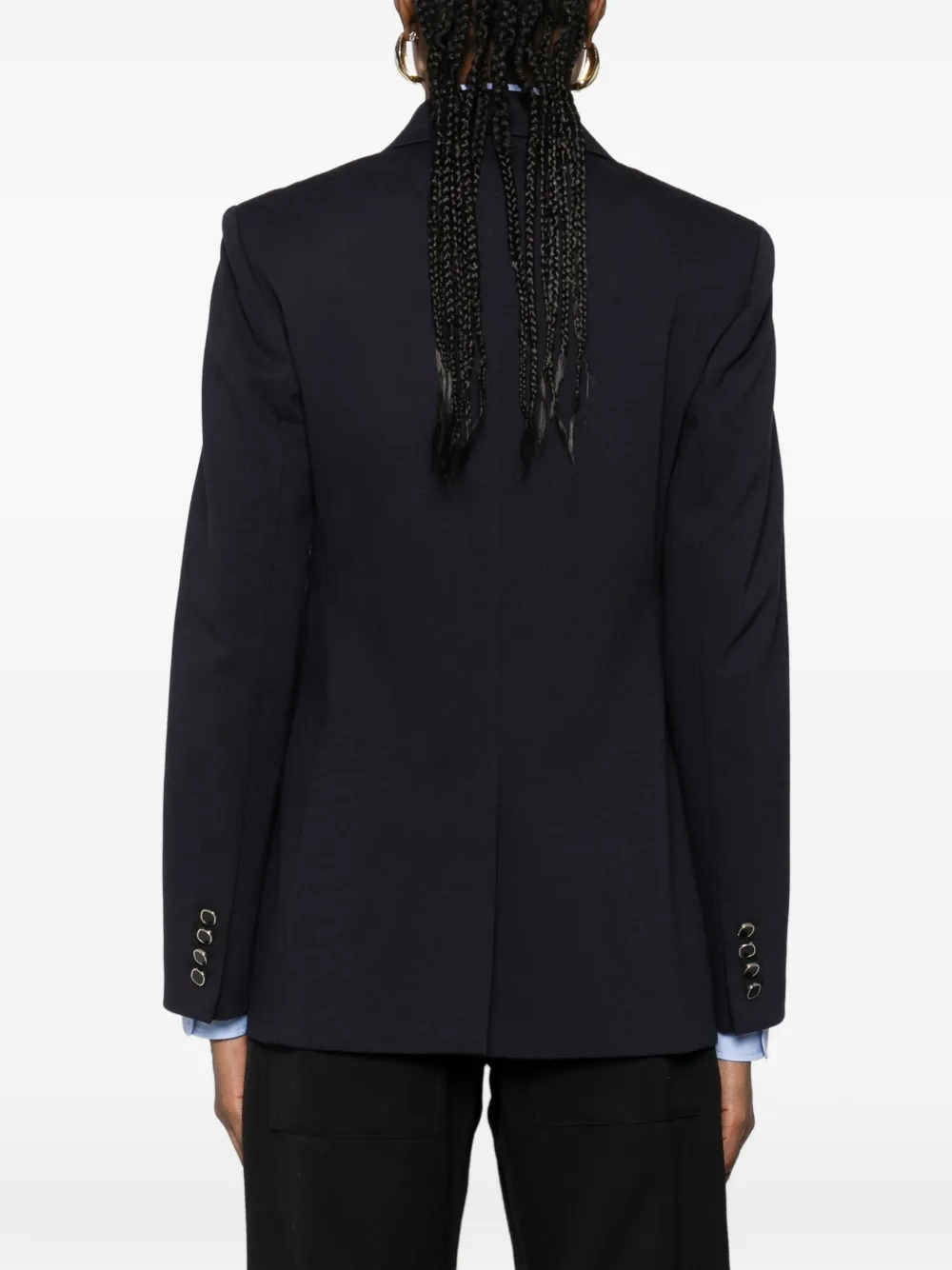 Max Mara Mstriviera jack met dubbele rij knopen Blauw