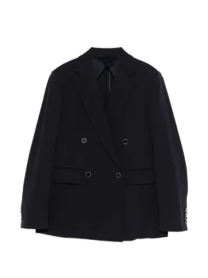 DRIES VAN NOTEN double-breasted wool-blend Jacket | Black | FARFETCH