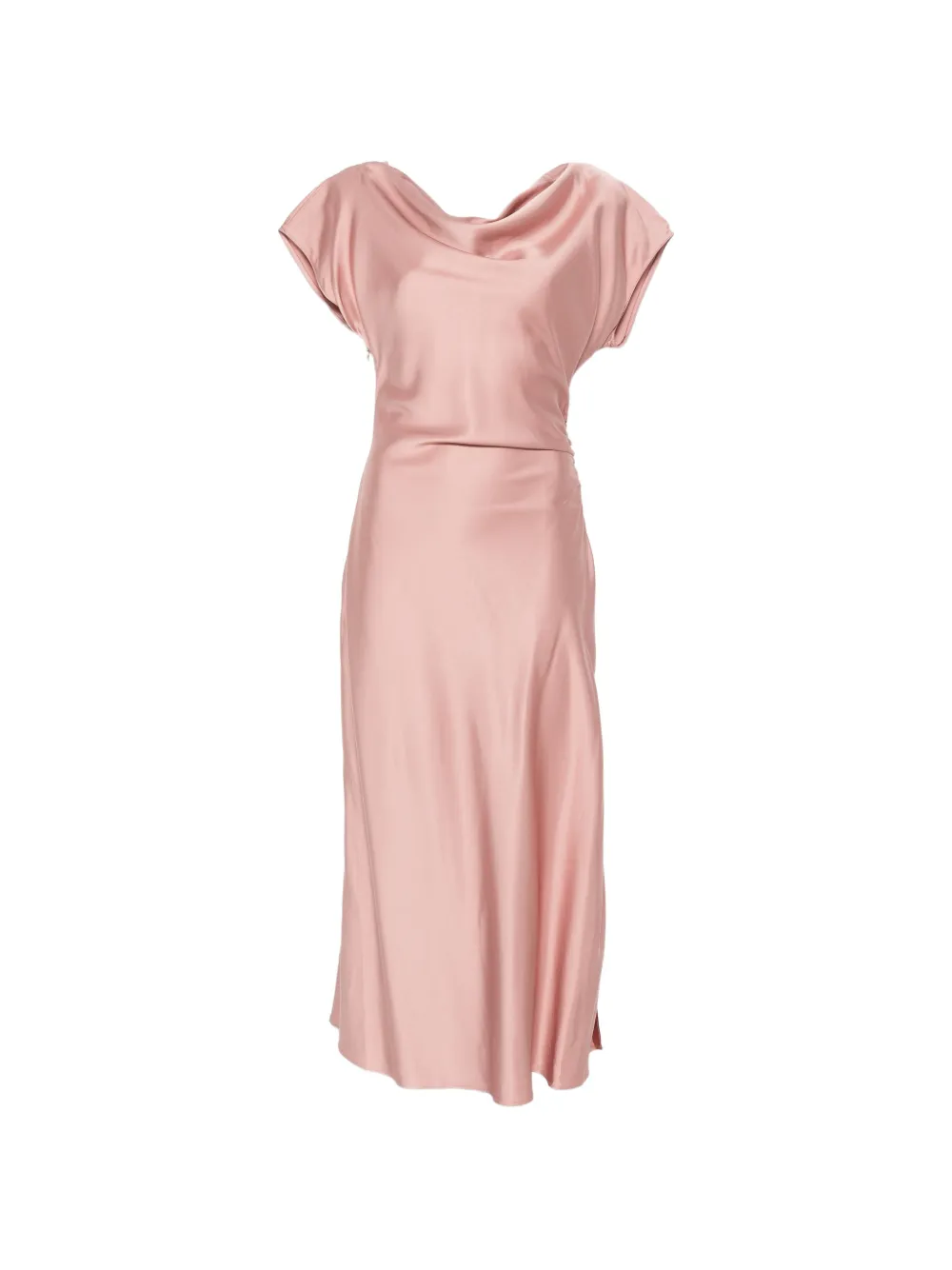 LIU JO ruched cowl-neck midi dress - Rosa