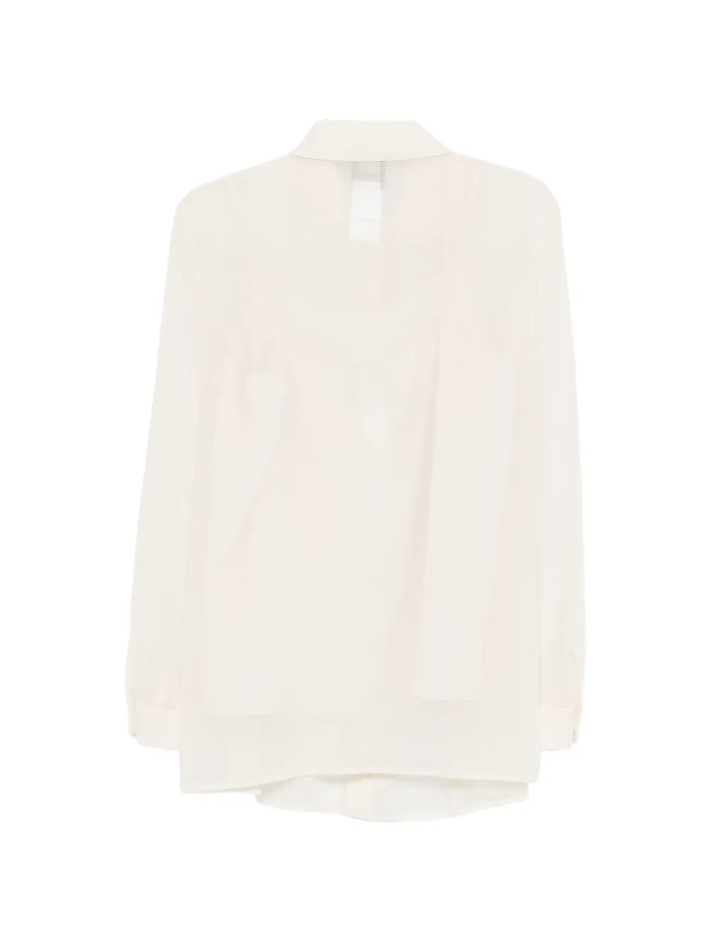  Marina Rinaldi Ruffled Shirt - Neutrals 