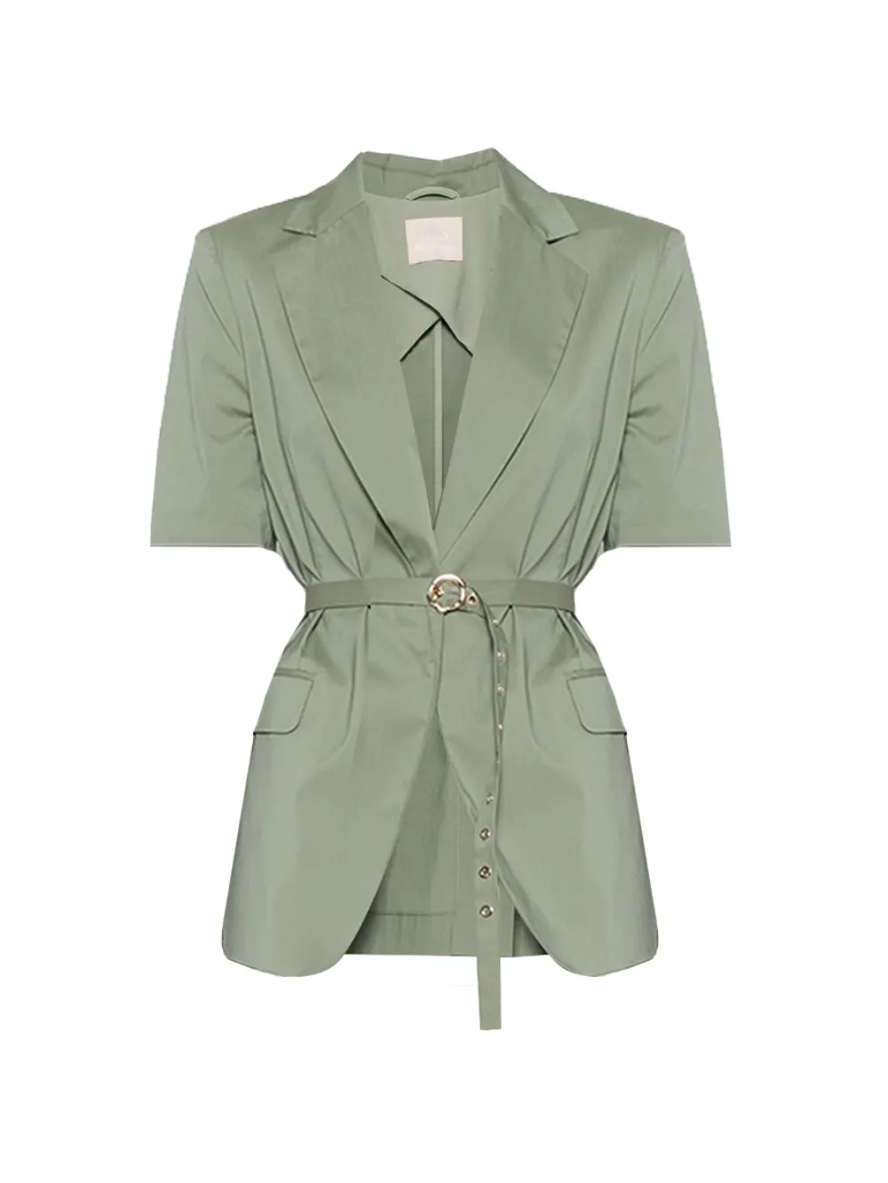 LIU JO belted short-sleeve blazer - Grün