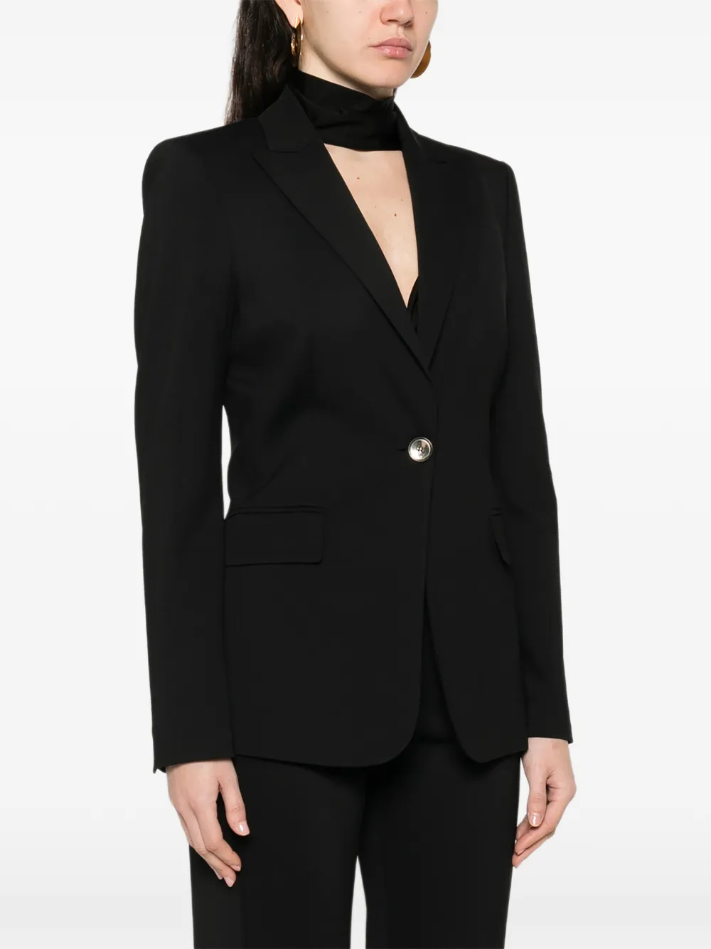  Pinko New Signum Single-breasted Blazer - Black 
