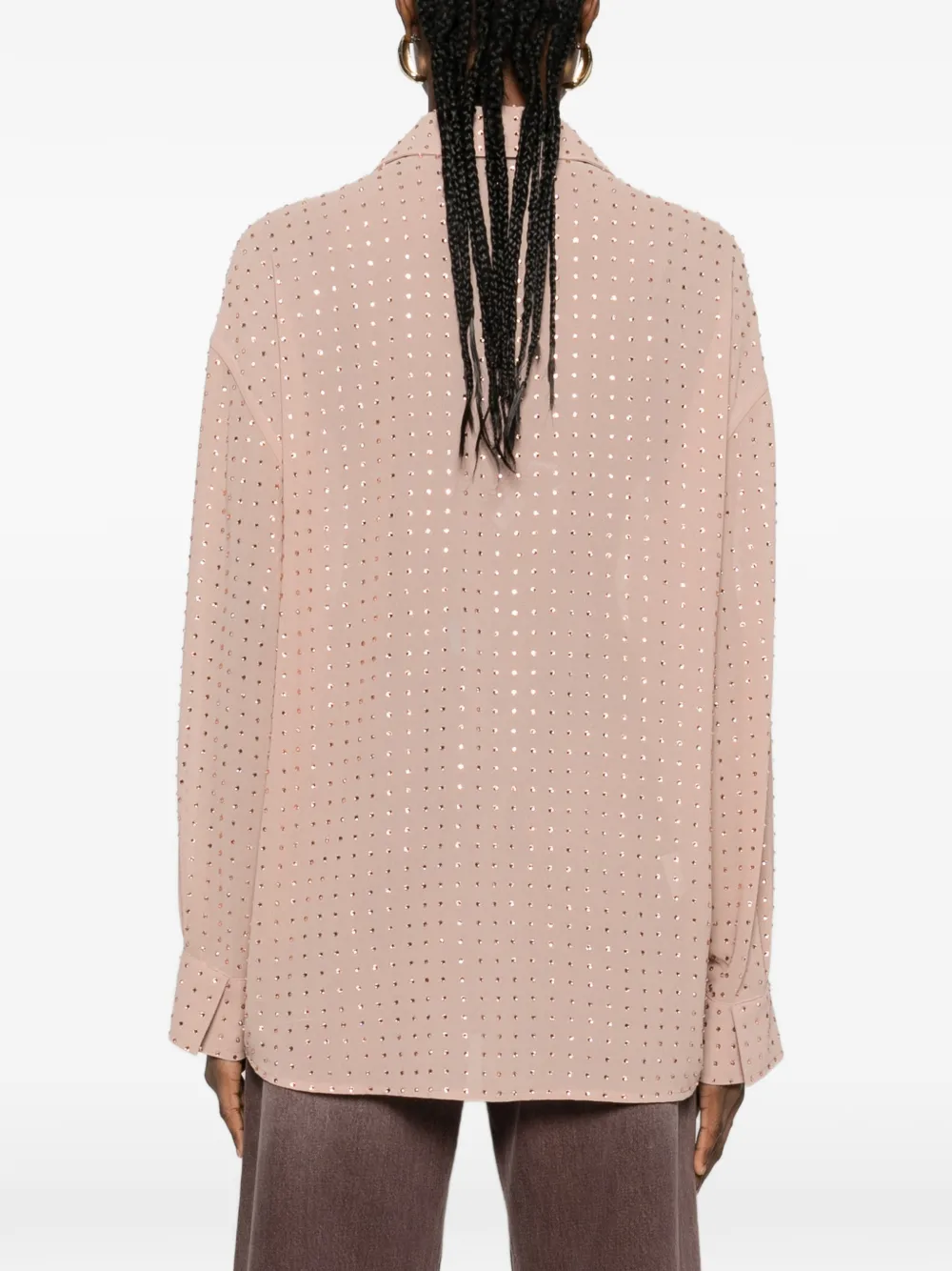 PINKO Oliva verfraaide blouse Beige