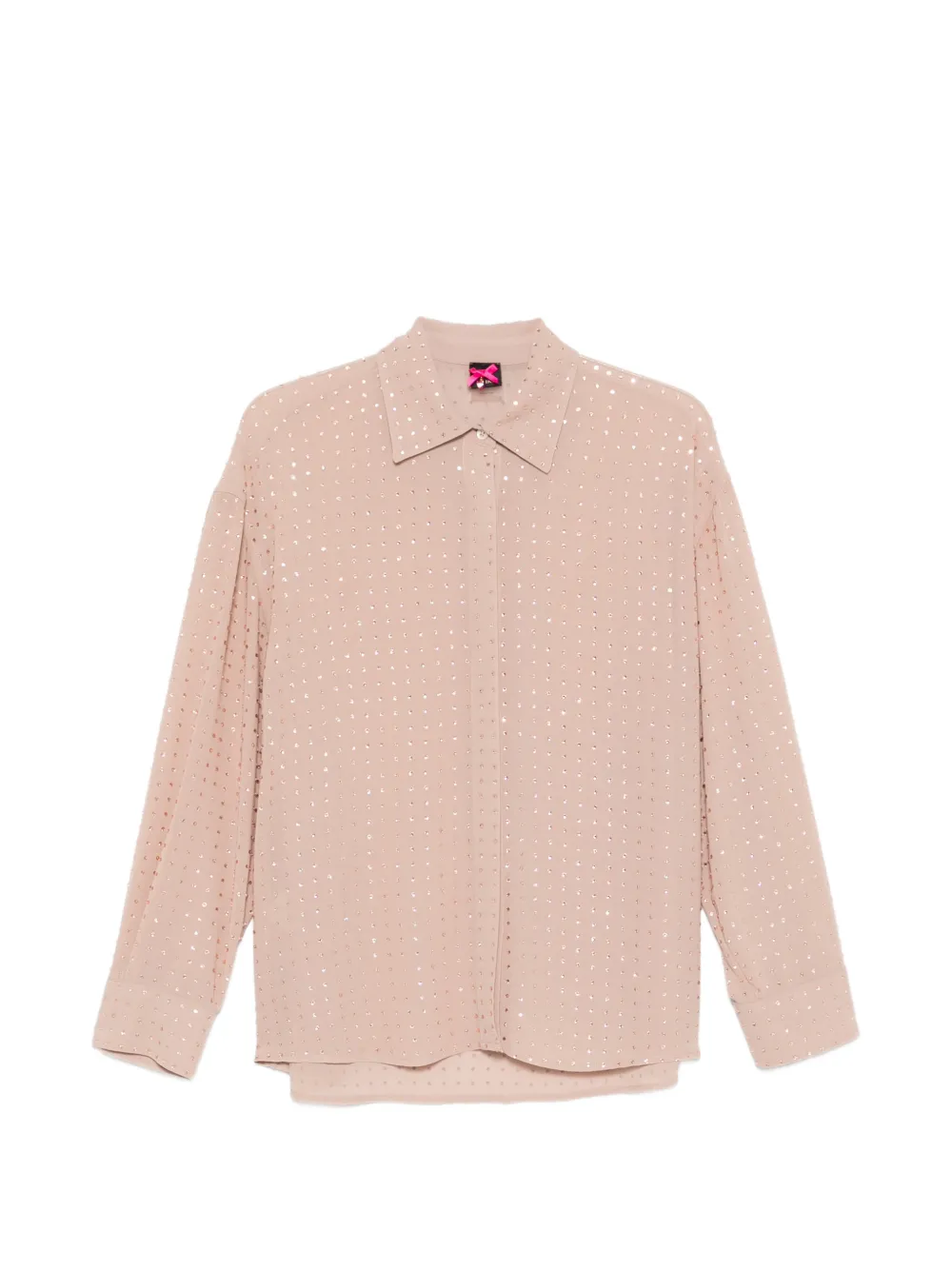 PINKO Oliva embellished shirt - Toni neutri