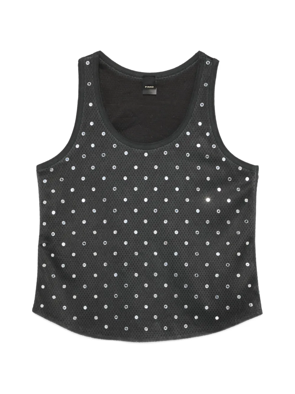 PINKO studded tank top - Nero