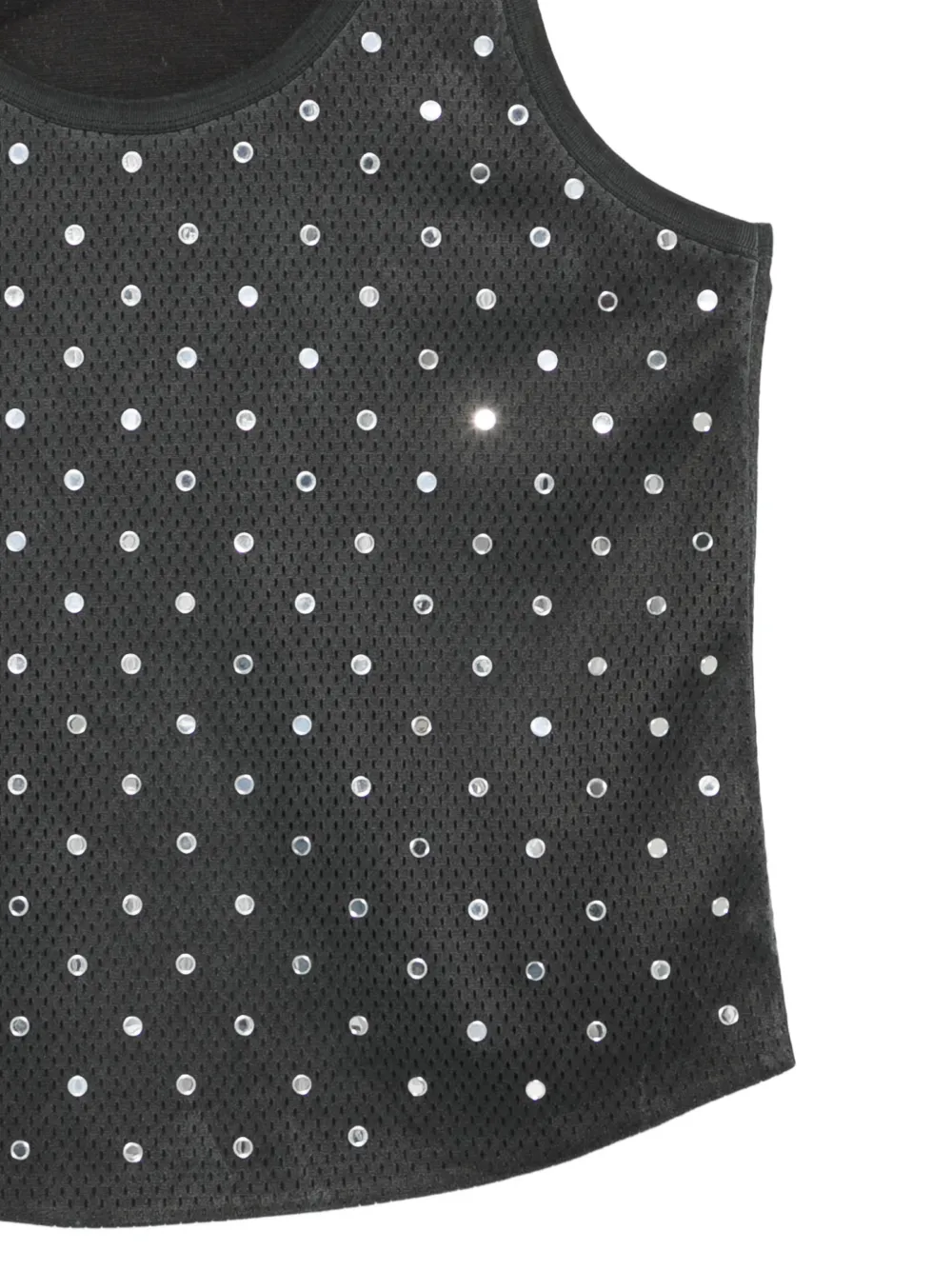  Pinko Studded Tank Top - Black 
