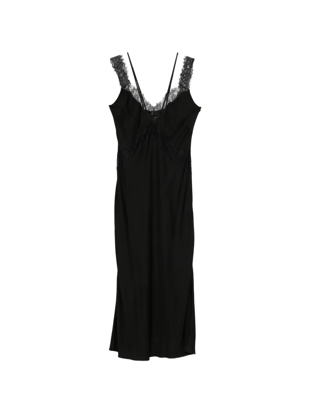 PINKO Anise lace slip dress - Nero