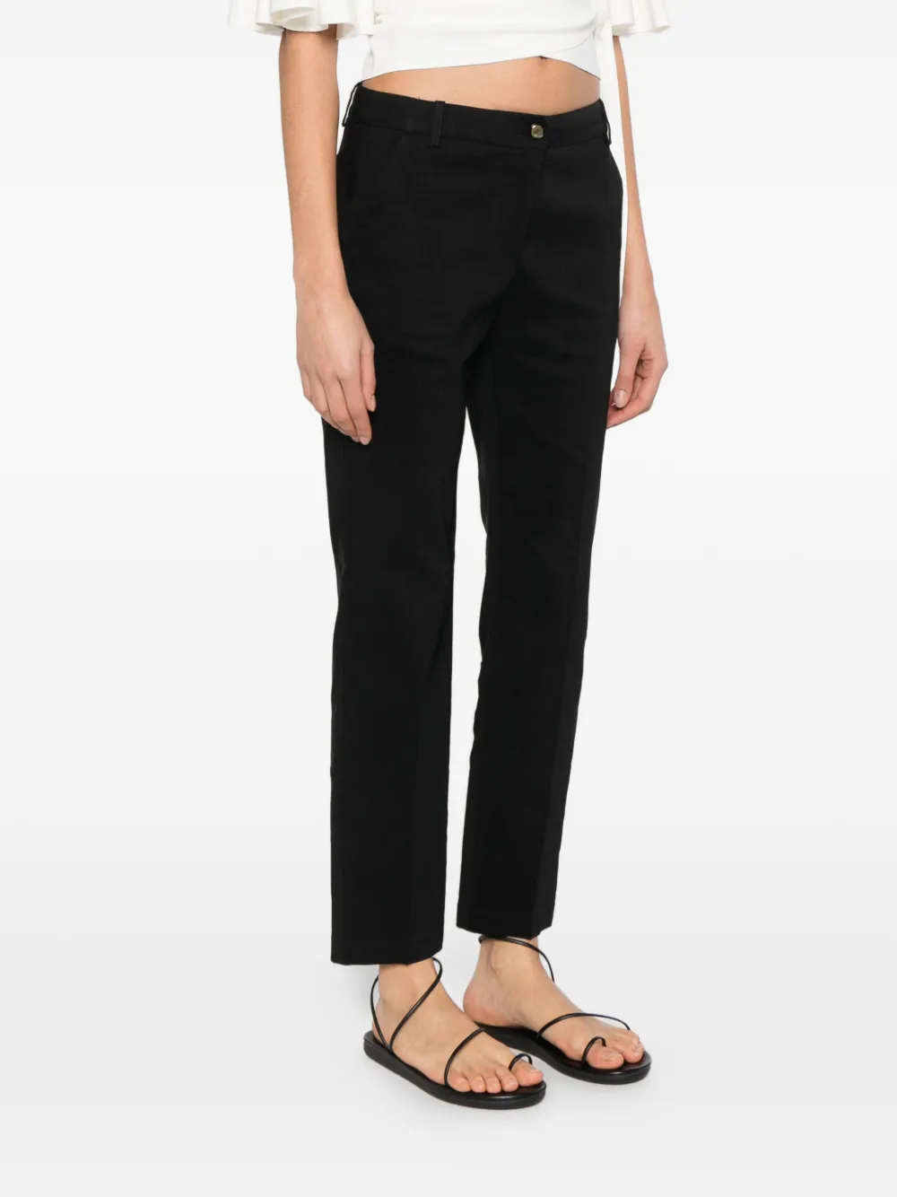 PINKO Bello straight broek Zwart