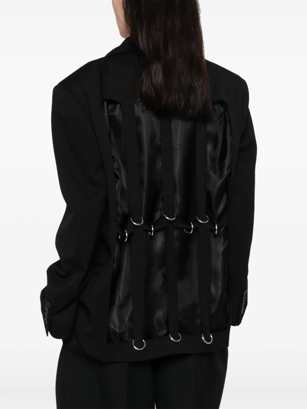  Medeea Rings Deconstructed Blazer - Black 