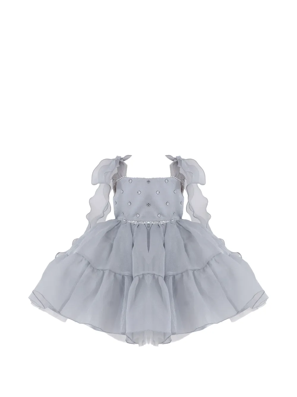 Tulleen Abito smanicato - Grigio