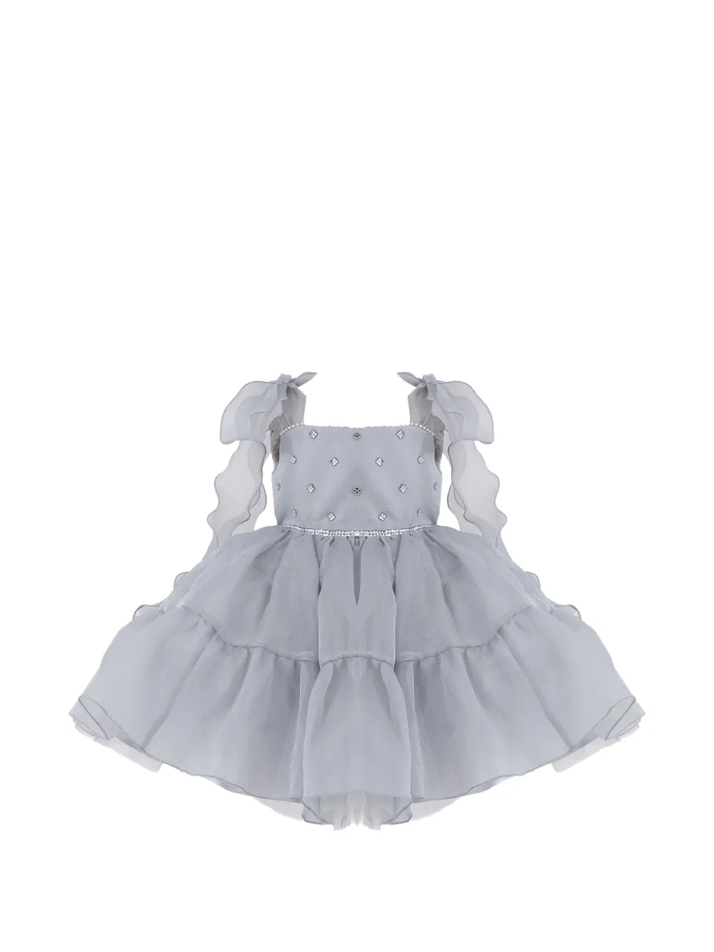 Tulleen Abito smanicato - Grigio