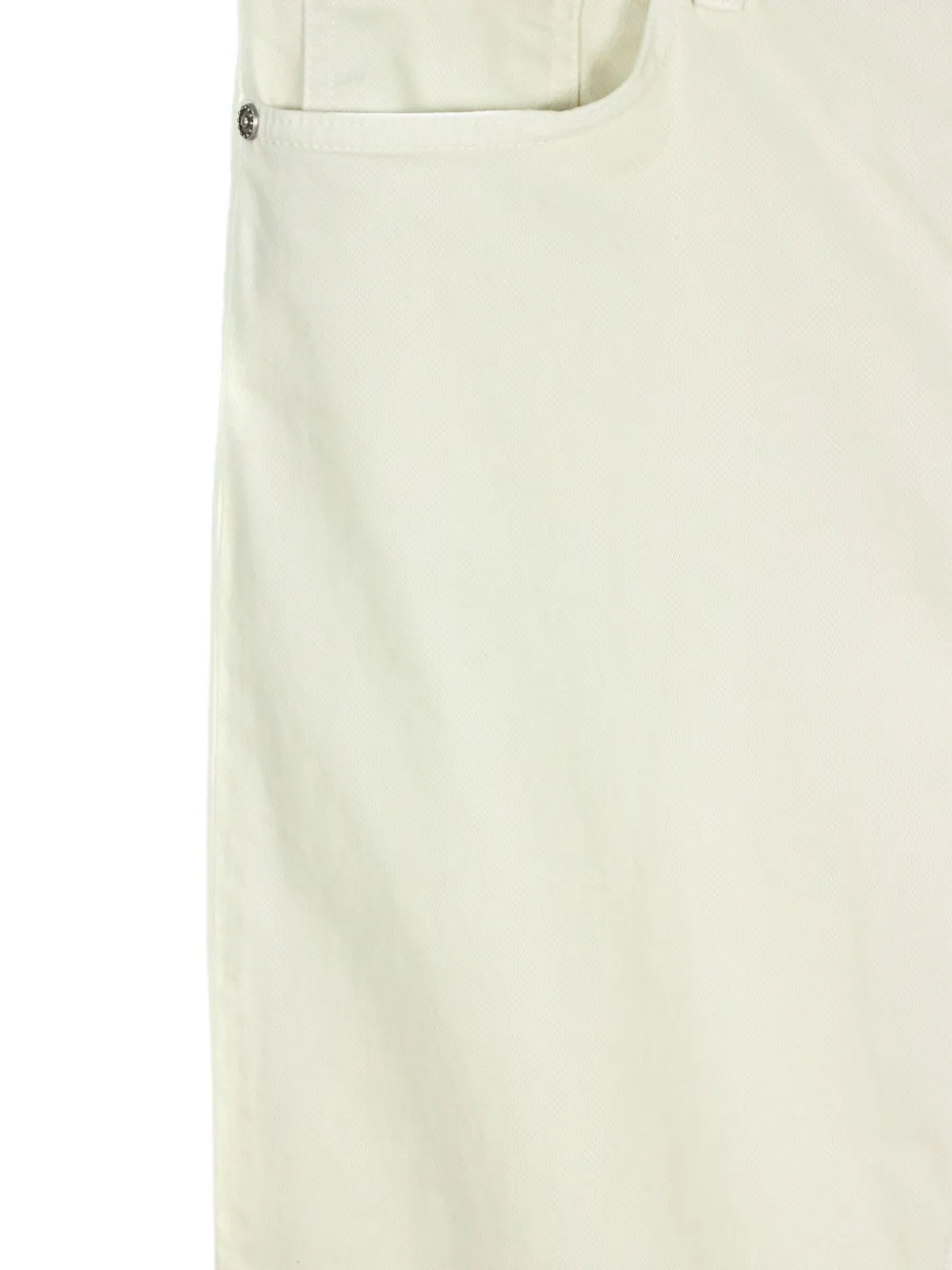 Dondup Koons Metal-buttoned Jeans In White