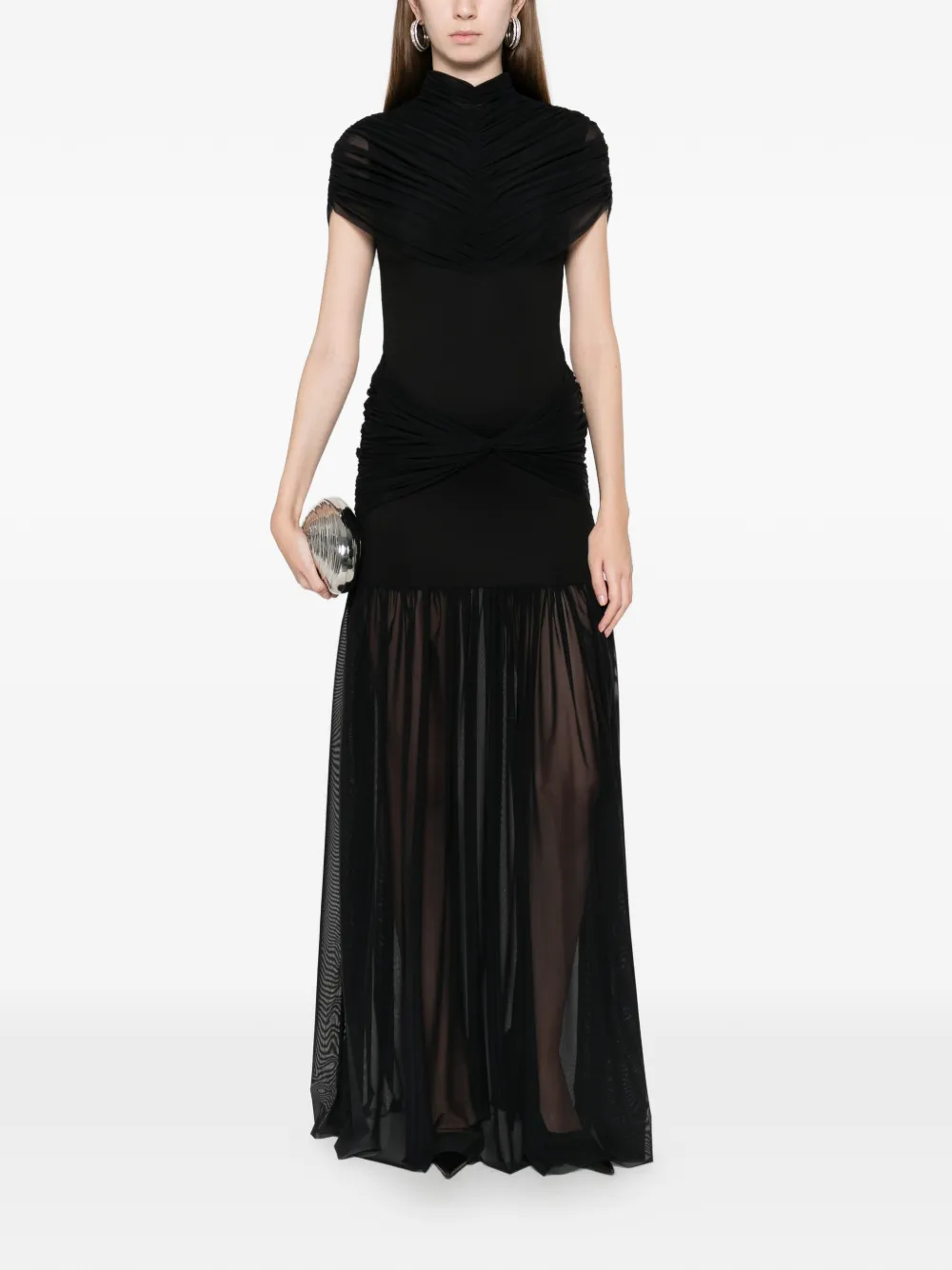 AXEL 113 Gace ruched mesh maxi dress | Vestidos de coctel y fiesta | Image 2