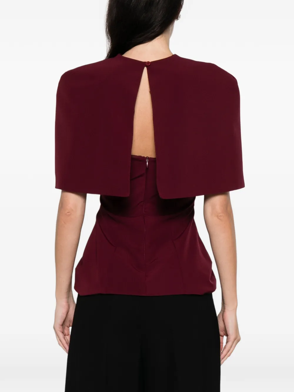 AXEL 113 Scarlet top met cape Rood