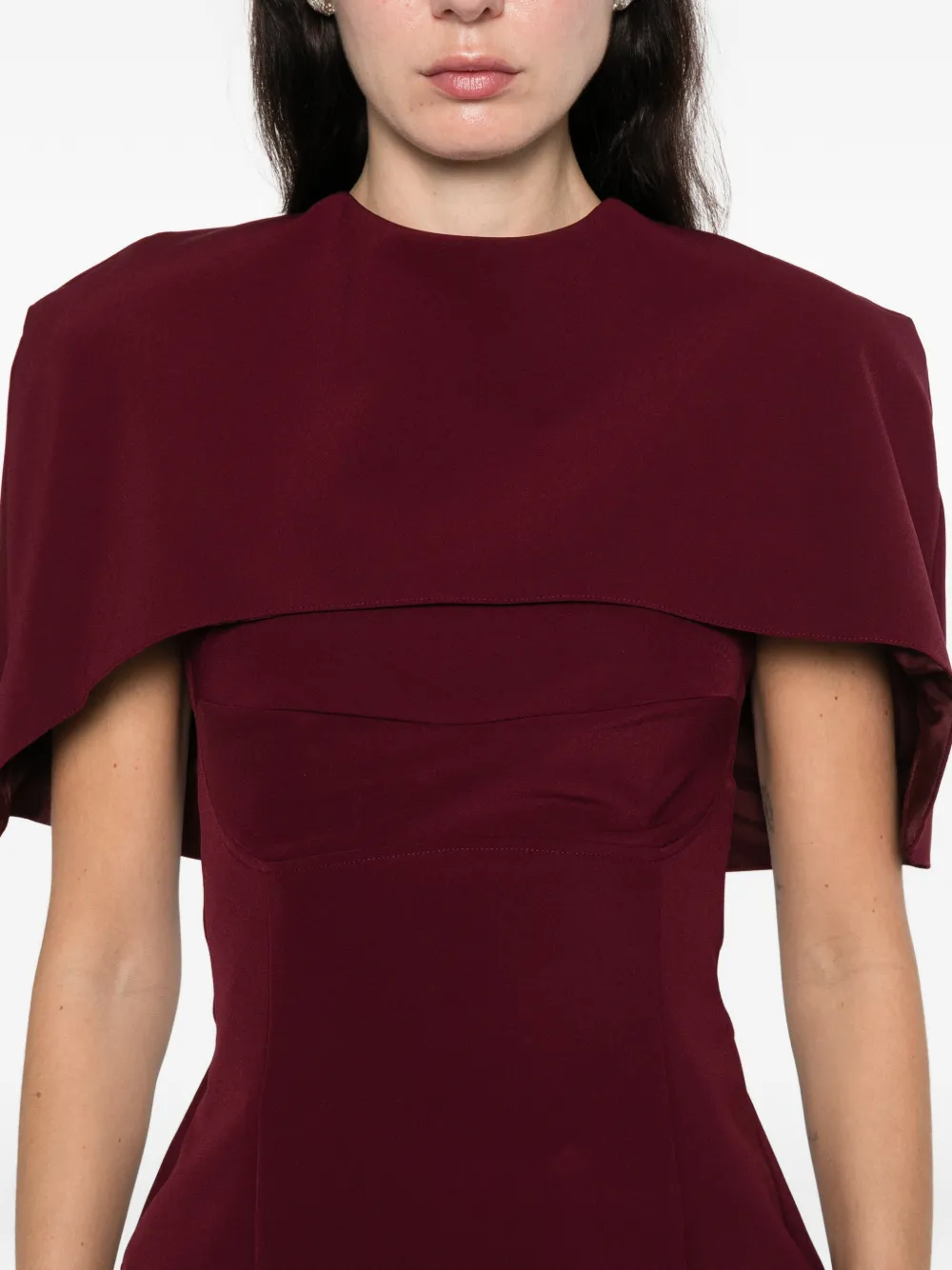 AXEL 113 Scarlet top met cape Rood