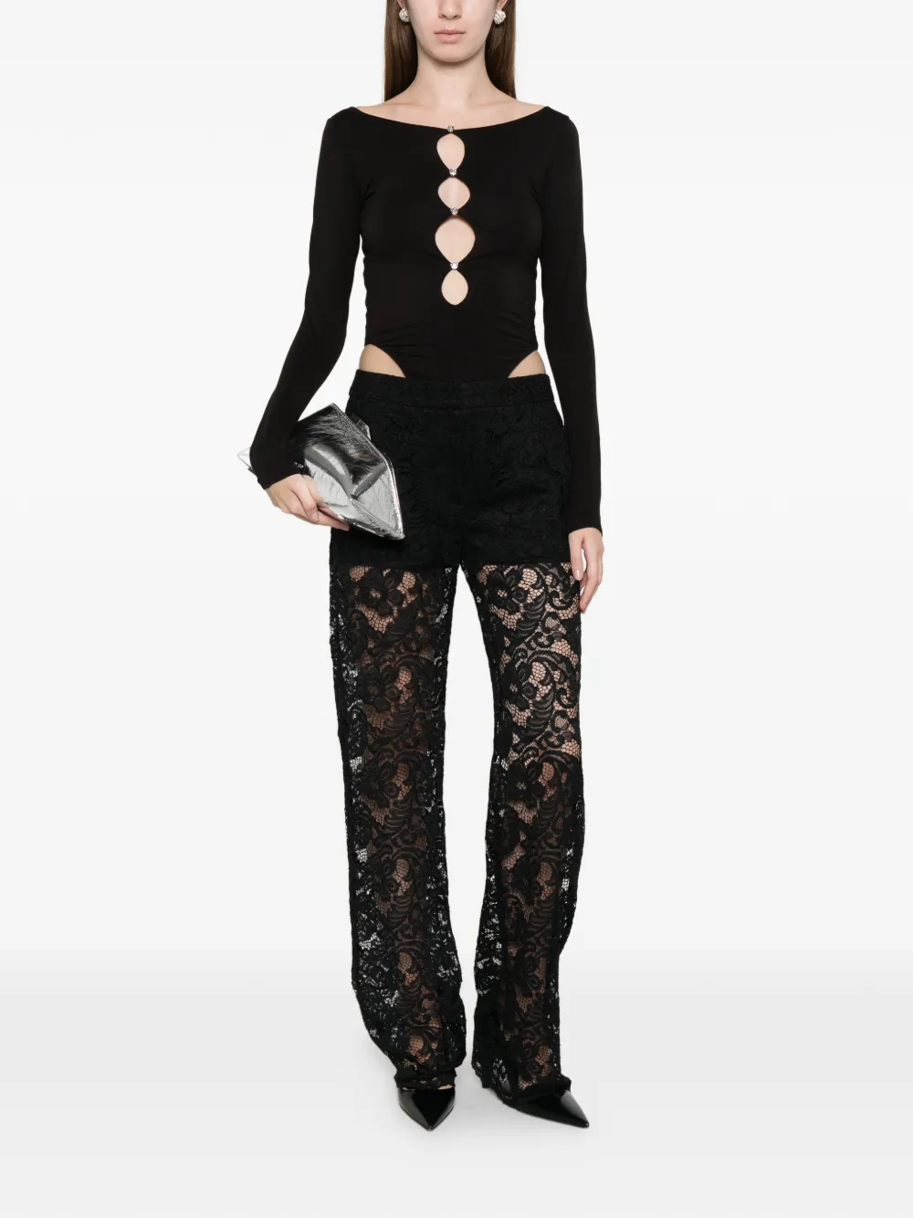 Axel 113 Emmy Cut Out Bodysuit In Black