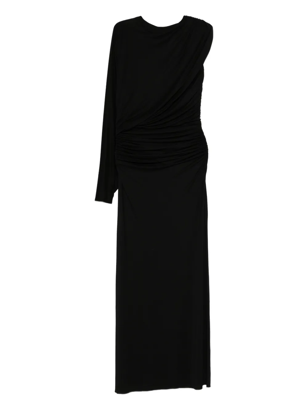 AXEL 113 Aman one-shoulder maxi dress - Nero