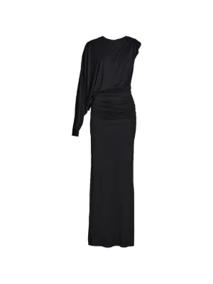 LEMAIRE Twisted Hem Dress | Black | FARFETCH JO
