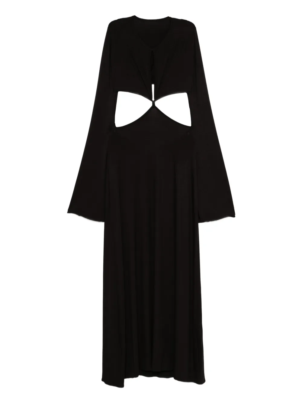 Axel 113 Sunset Cut-out Maxi Dress In Black