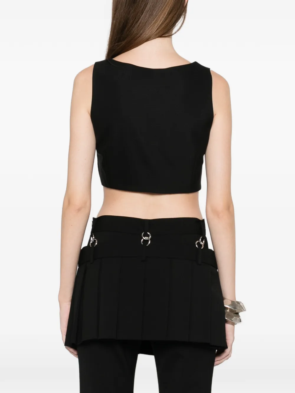 Medeea Button Pocket Vest In Multi