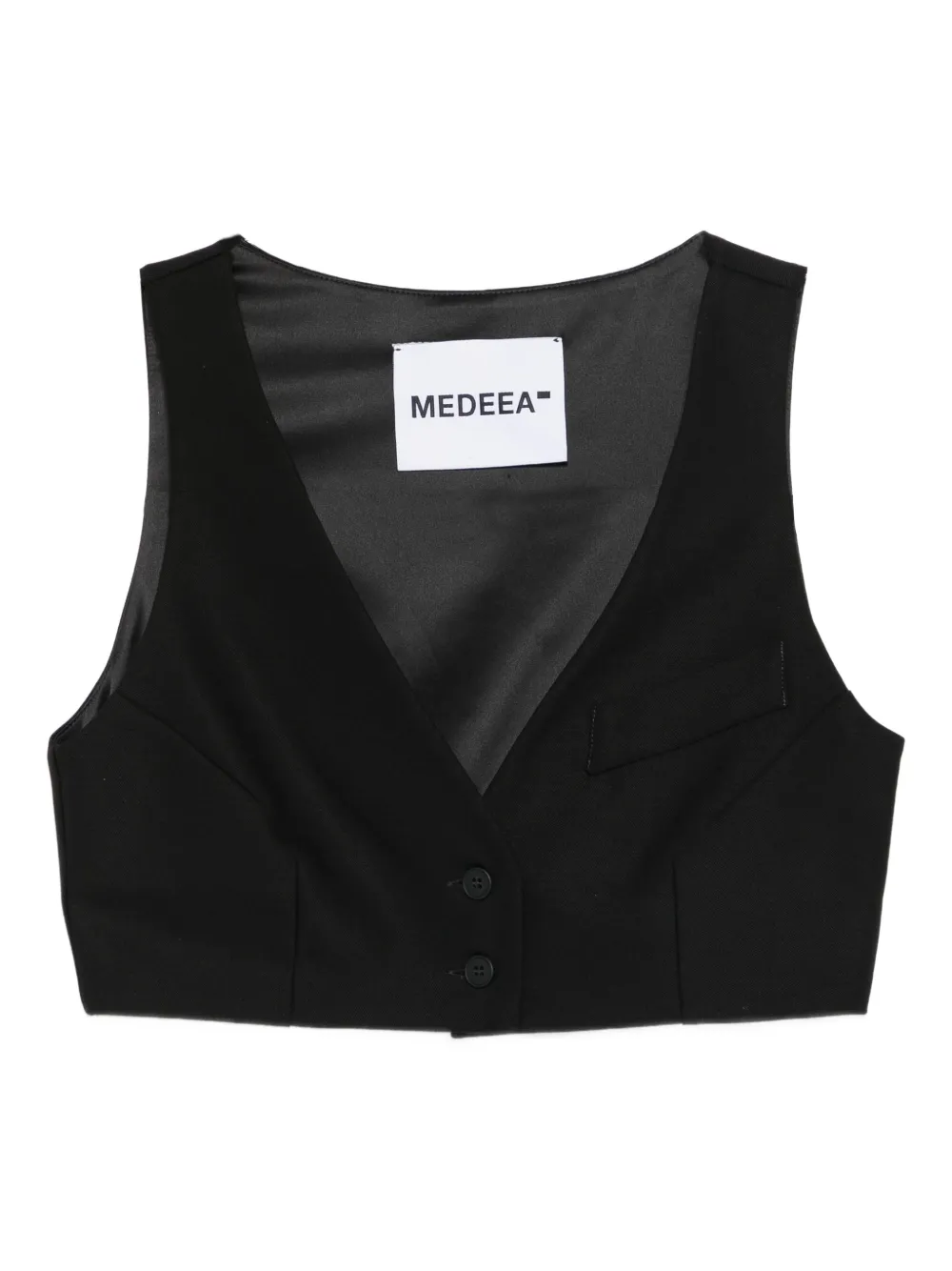 MEDEEA chaleco con botones | negro | Image 1
