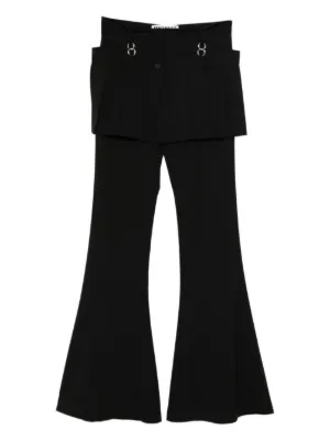 MM6 Maison Margiela ストレート カーゴパンツ | ブラック | FARFETCH JP