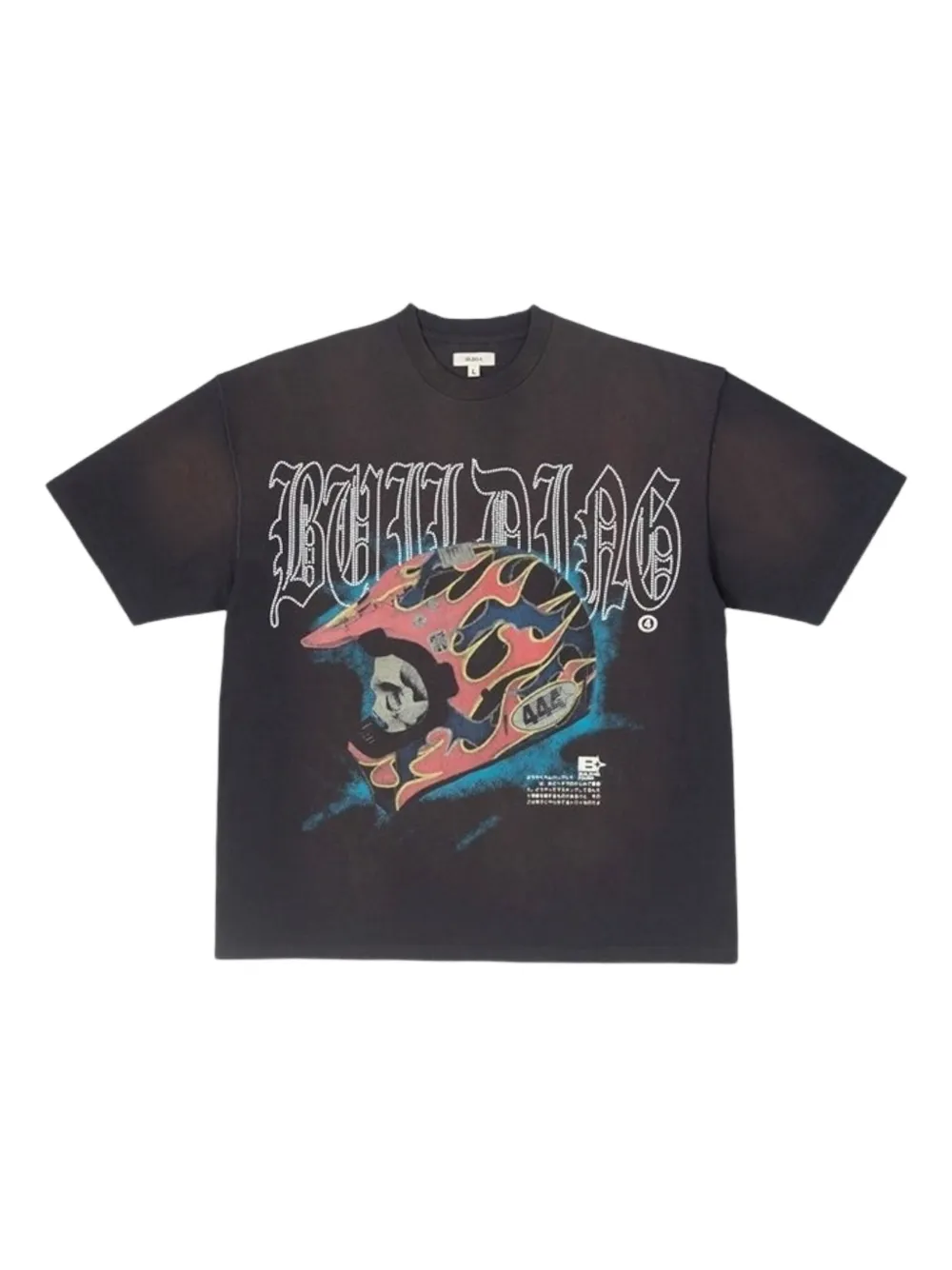 BLDG4 t-shirt Wheels à imprimé graphique | gris | Image 1