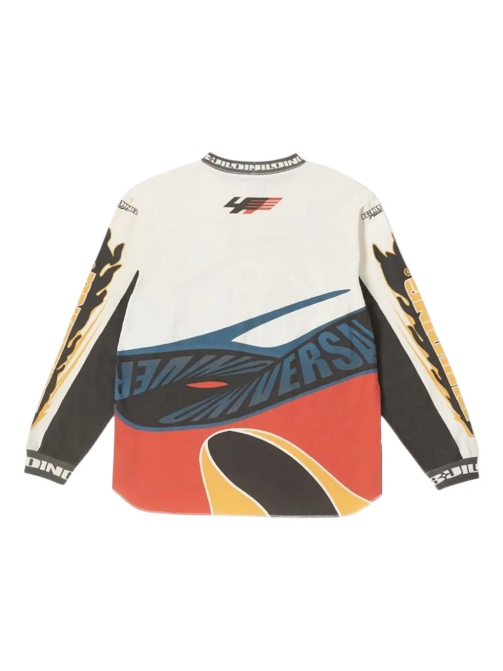 BLDG4 Prints Crew Neck Shirt - Beige