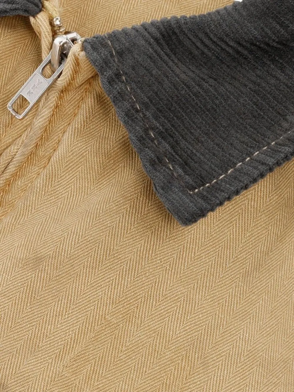 Bldg4 Full Stack Twill Jacket In Brown