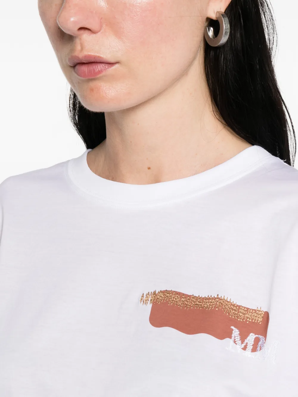 Max Mara Grafisch T-shirt Wit