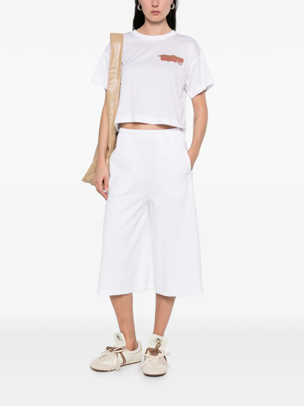 Max Mara Grafisch T-shirt Wit