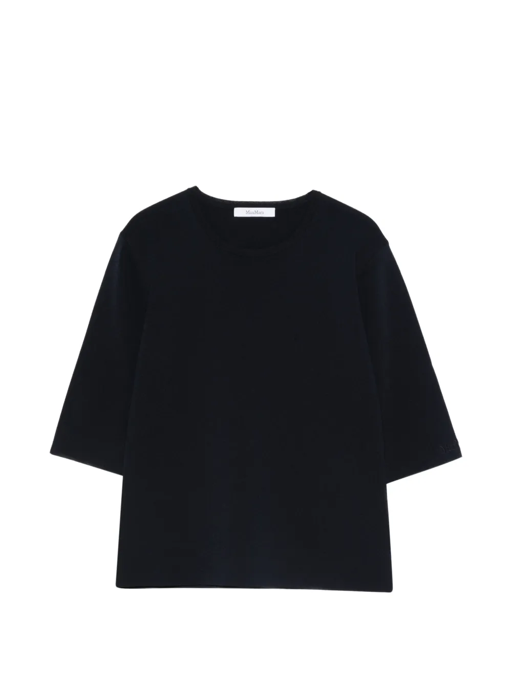 Max Mara Mxpfaida round-neck short-sleeve top - Blu