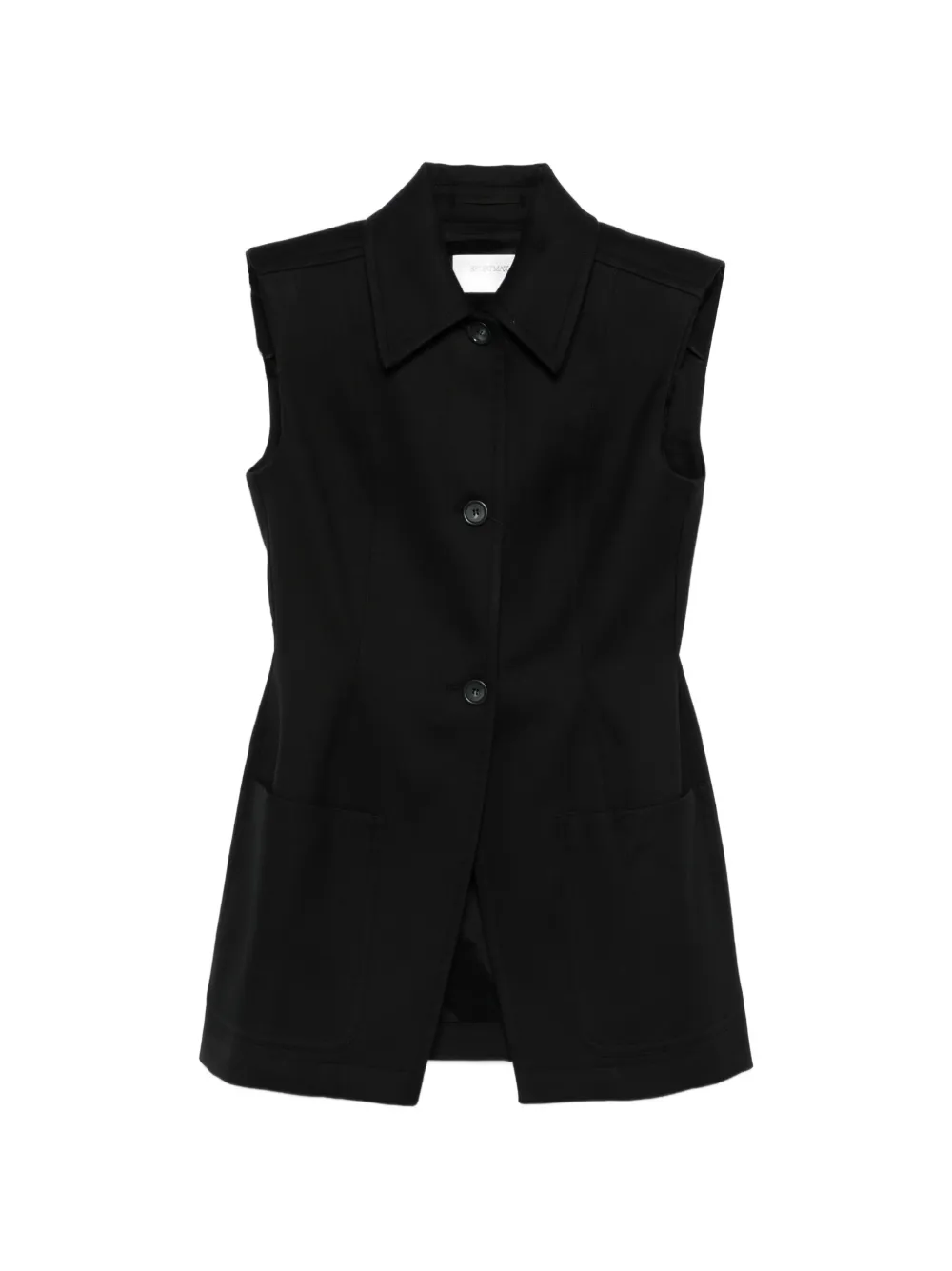 Sportmax Spxgabarra button sleeveless gilet - Black