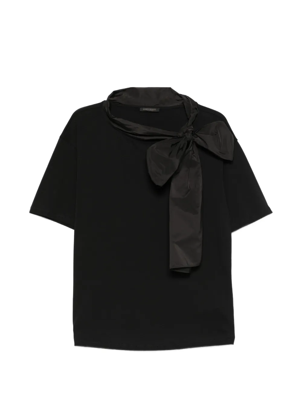 Marina Rinaldi Mrnwhisky bow-detail T-shirt - Nero