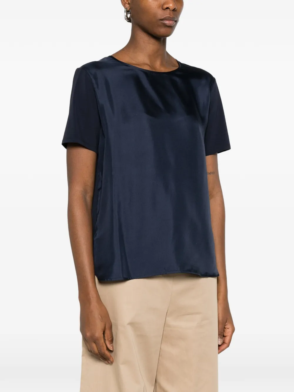  Max Mara Mmlotre Short-sleeve Top - Blue 