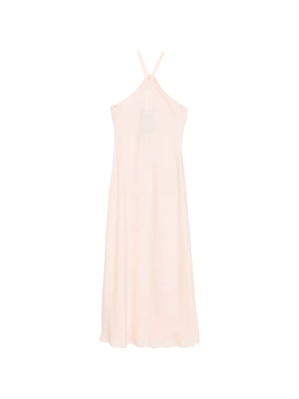 Max Mara Eghiotto goudkleurige hardware maxi-jurk met halternek Roze