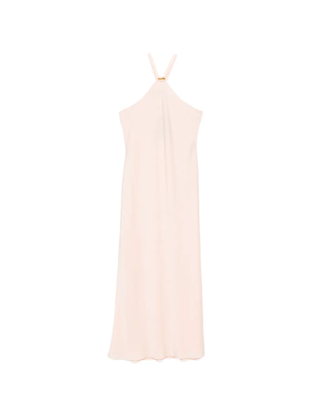 Max Mara Eghiotto halterneck gold-tone hardware maxi dress - Pink