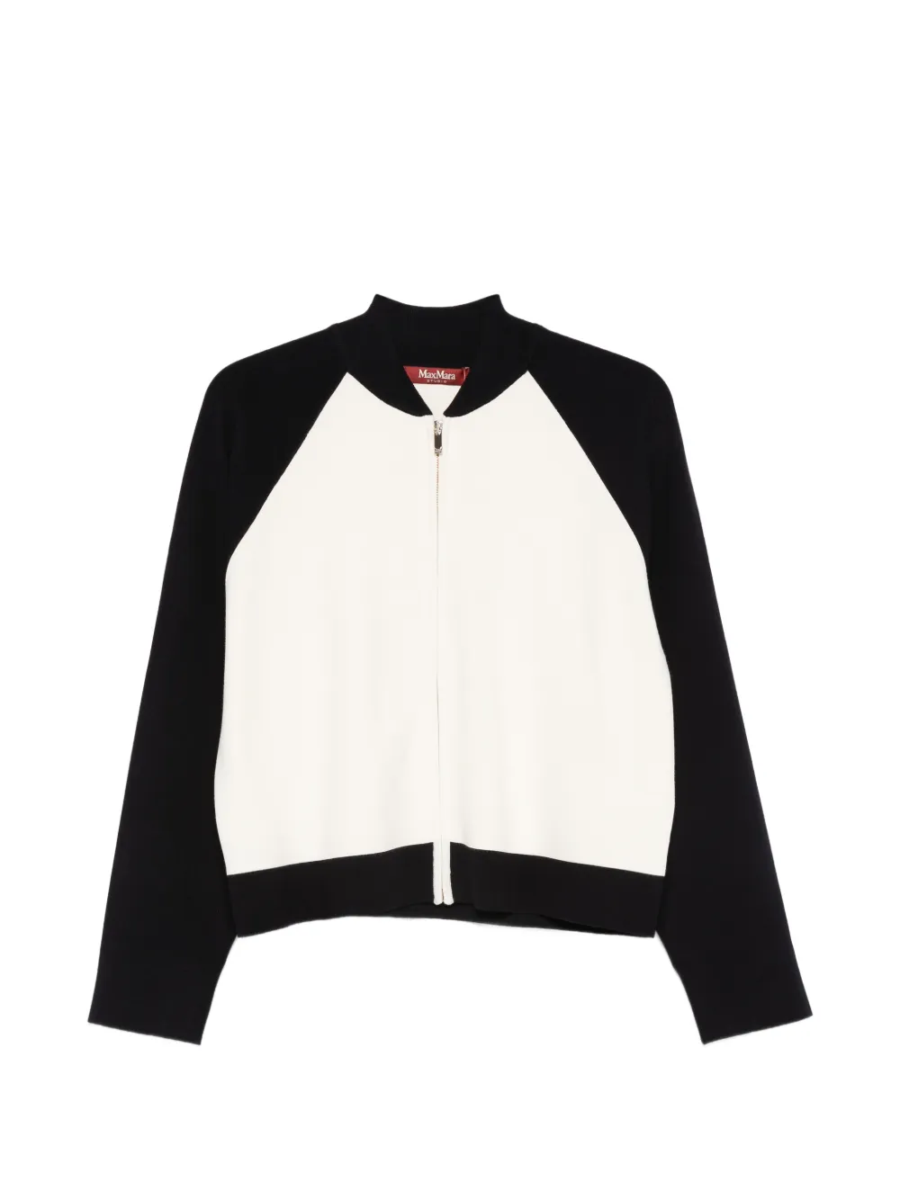 Max Mara Cardigan con zip - Bianco