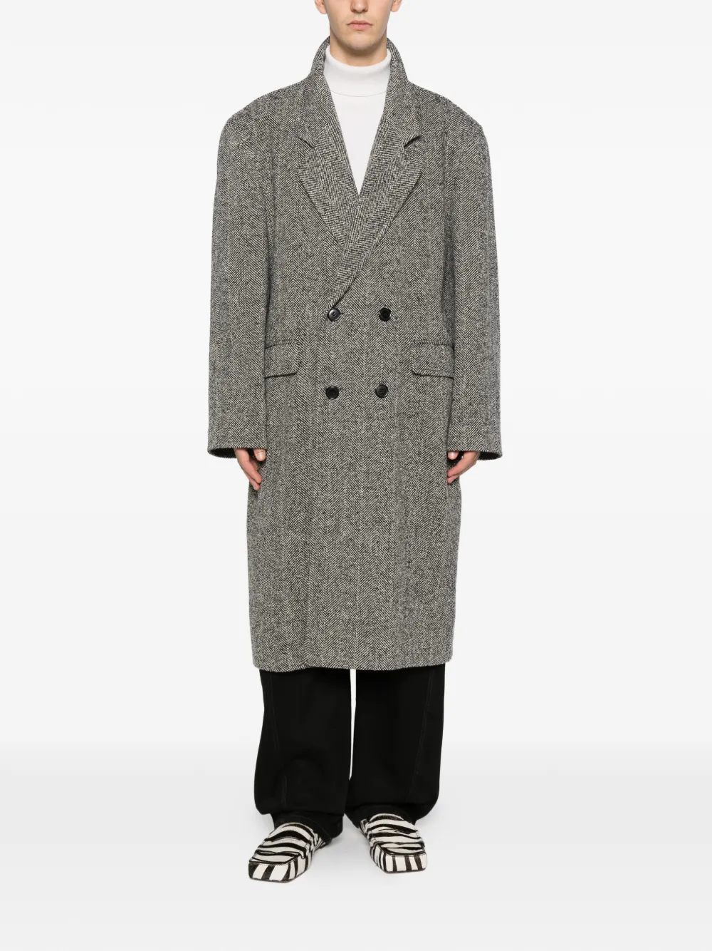 A.N.G.E.L.O. Vintage Cult abrigo con doble botonadura 1980 | Image 2