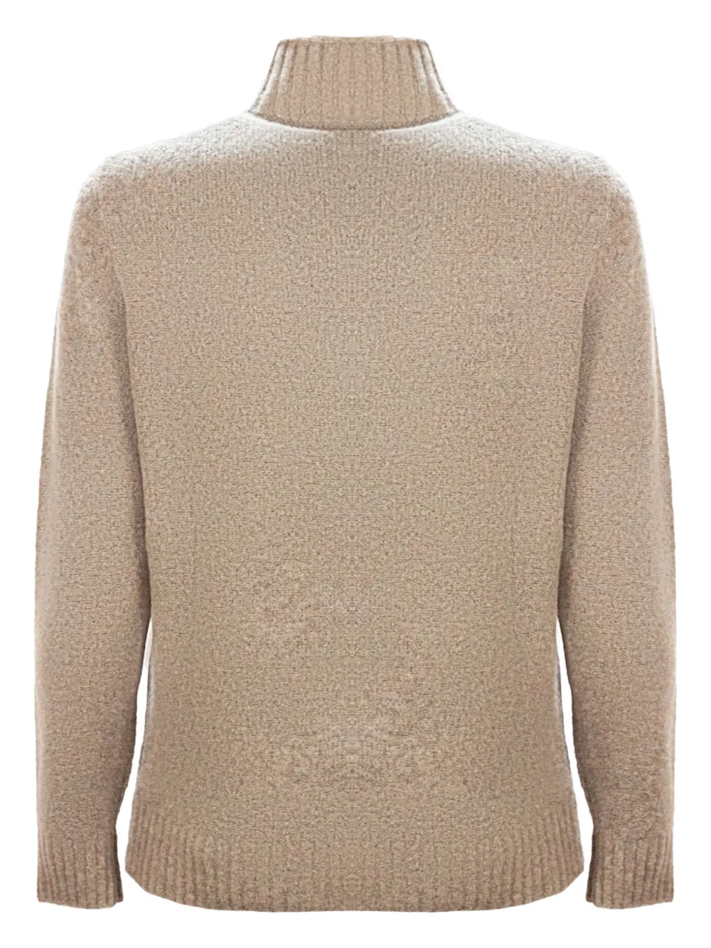 Kangra long-sleeved ribbed-detail sweater - Bruin