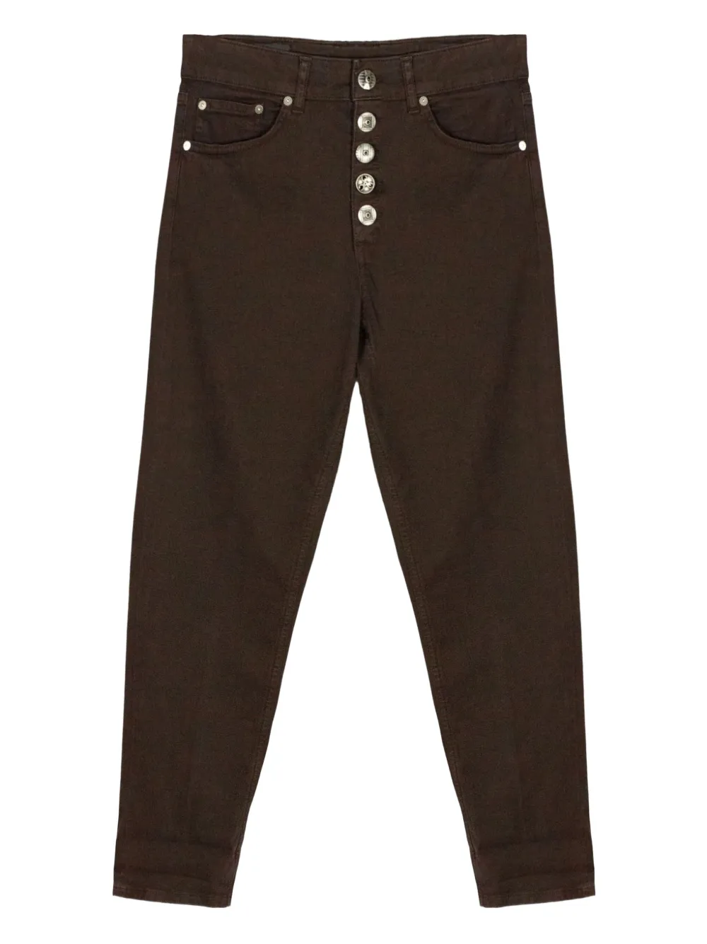DONDUP Koons metal-buttoned jeans | Brown | Image 1