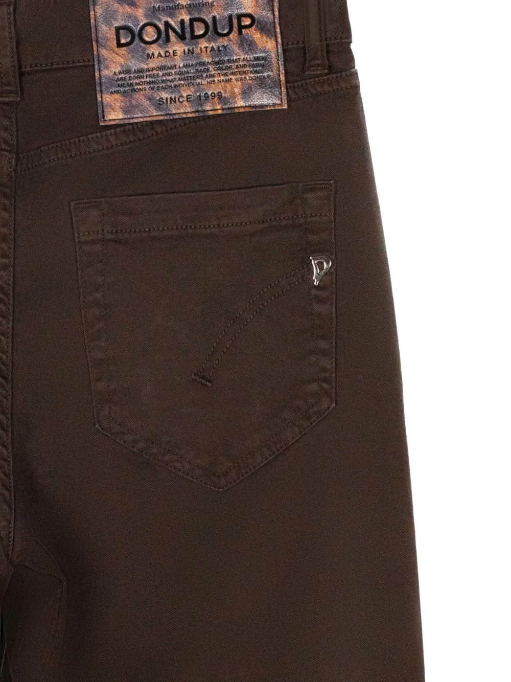 DONDUP Koons jeans met metalen knopen Bruin