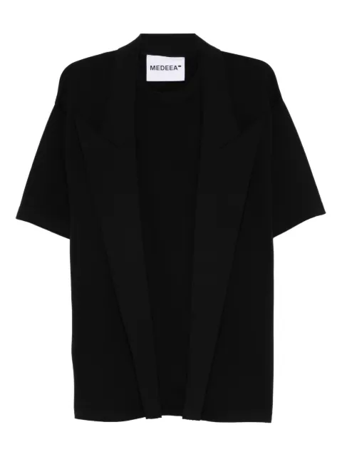 MEDEEA lapels cotton T-shirt