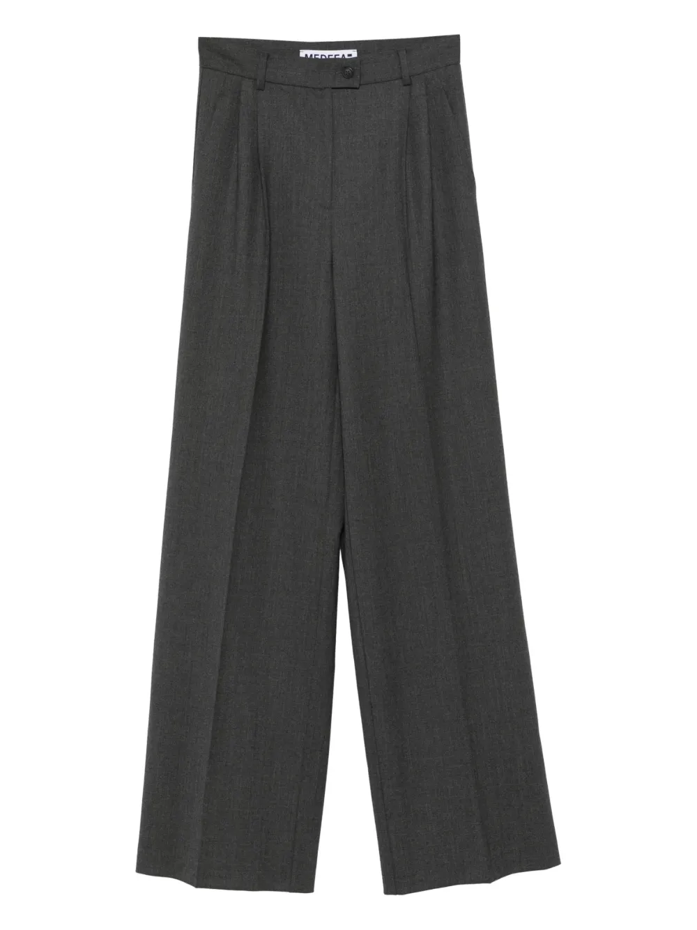 MEDEEA pleated-front tailored trousers | Grey | Image 1