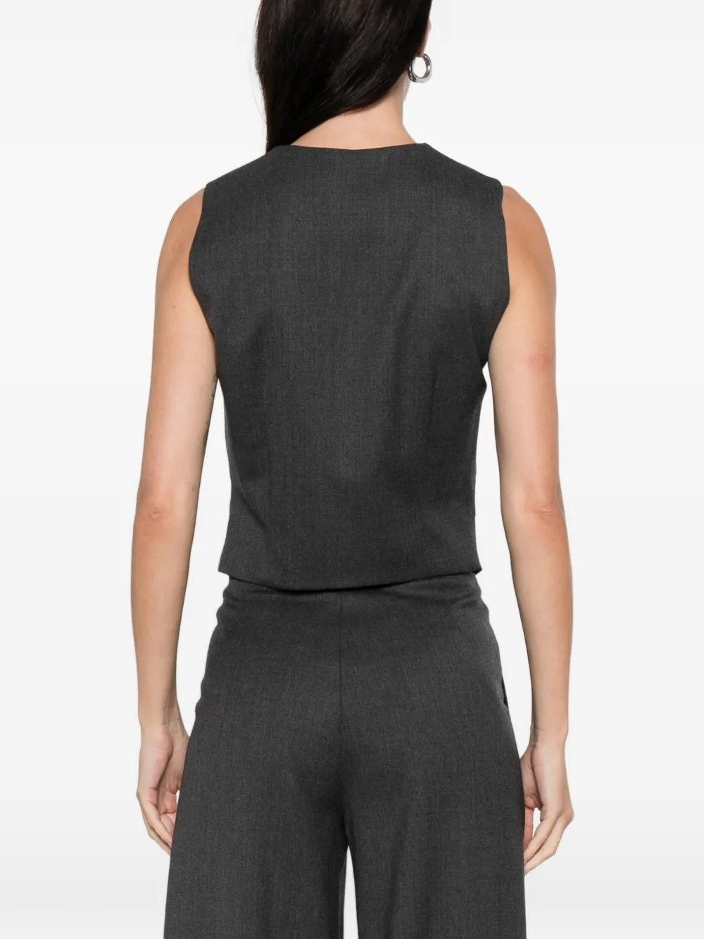 MEDEEA Gilet met knopen Grijs