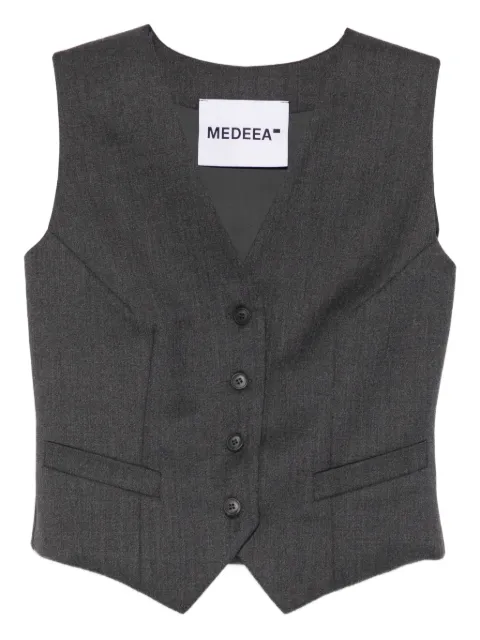 MEDEEA button-front waistcoat 