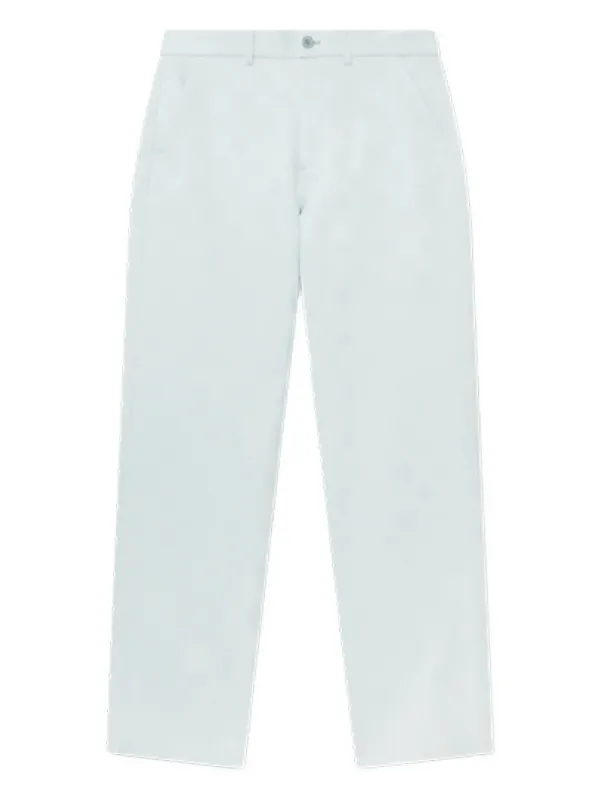 Casablanca Cotton Monogram Workwear Trousers in Blue