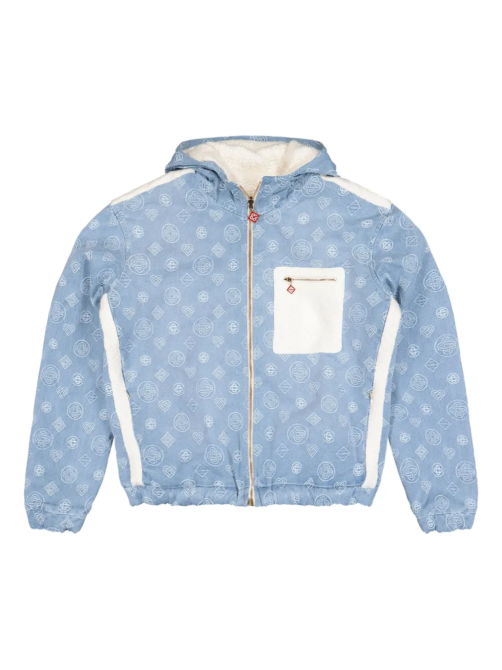 Casablanca reversible hooded jacket Blauw