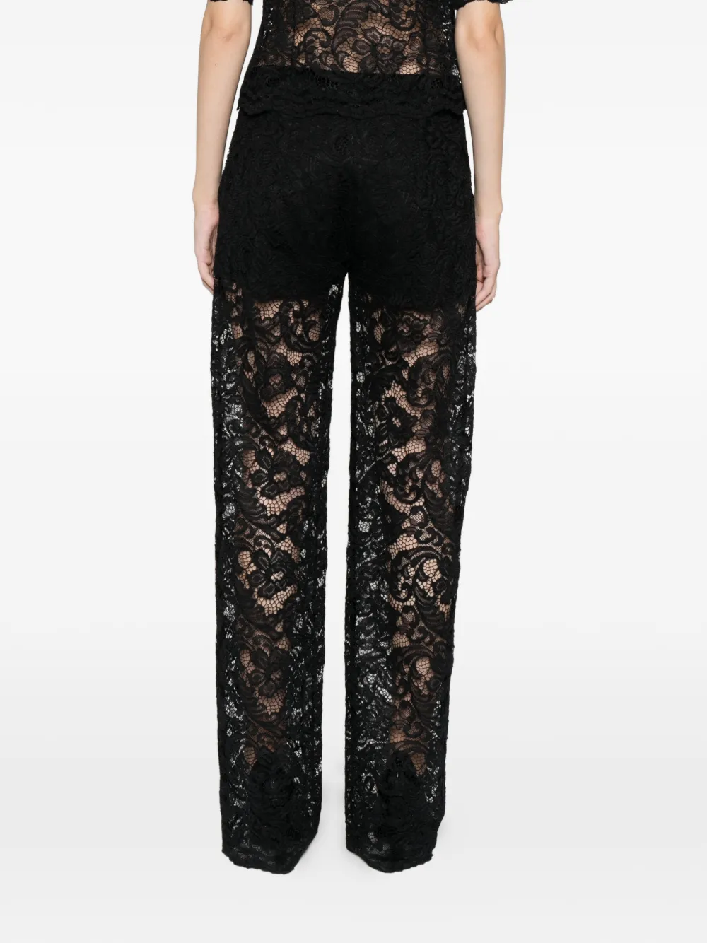 Axel 113 Arialacepants Lace Trousers In Black